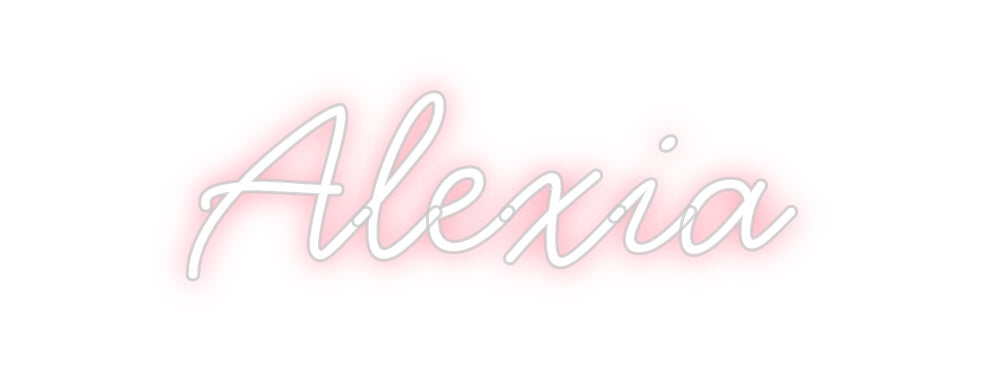 Néon personnalisé: Alexia