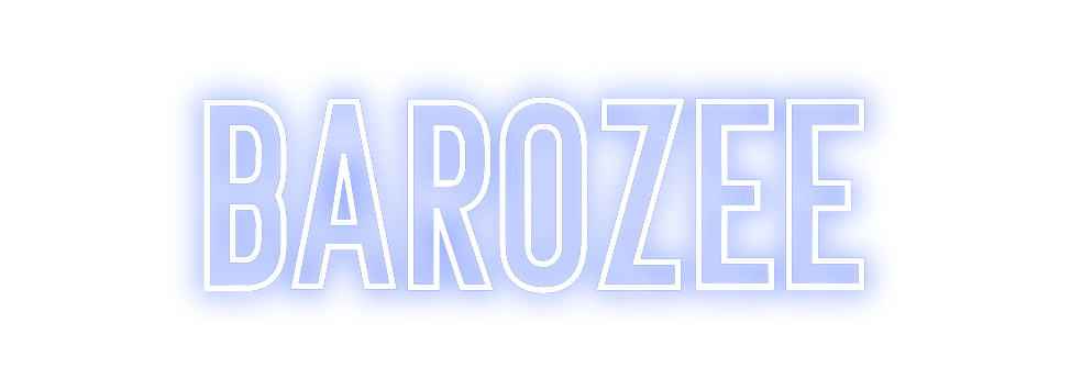 Néon personnalisé: BAROZEE