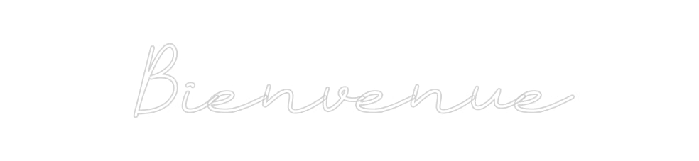 Néon personnalisé: Bienvenue
