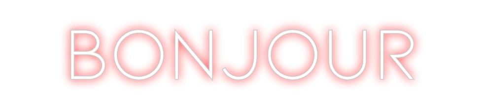 Néon personnalisé: Bonjour