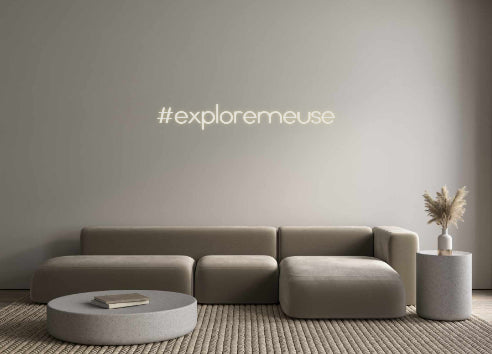 Néon personnalisé: #exploremeuse