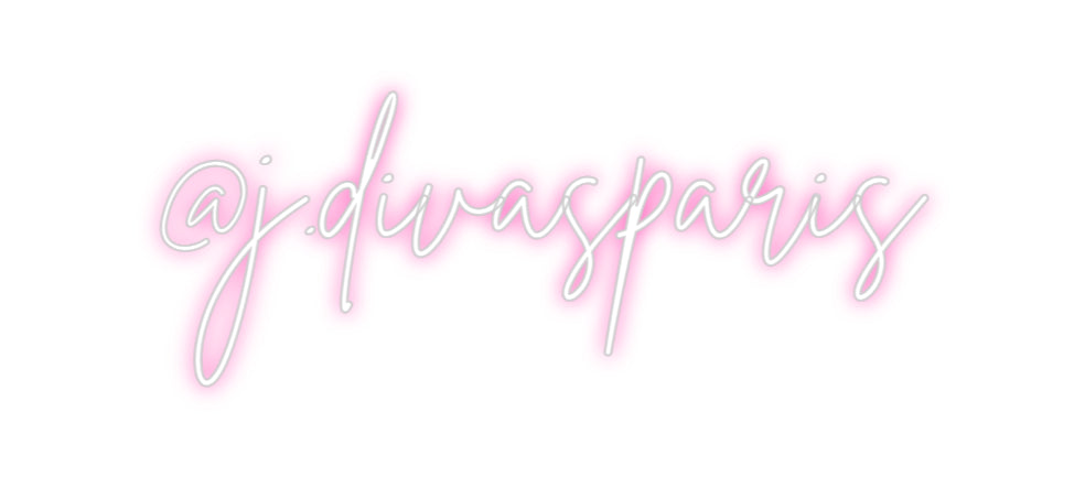 Néon personnalisé: @j.divasparis