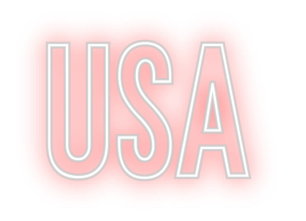 Néon personnalisé: USA
