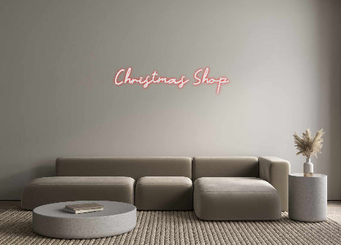 Néon personnalisé: Christmas Shop