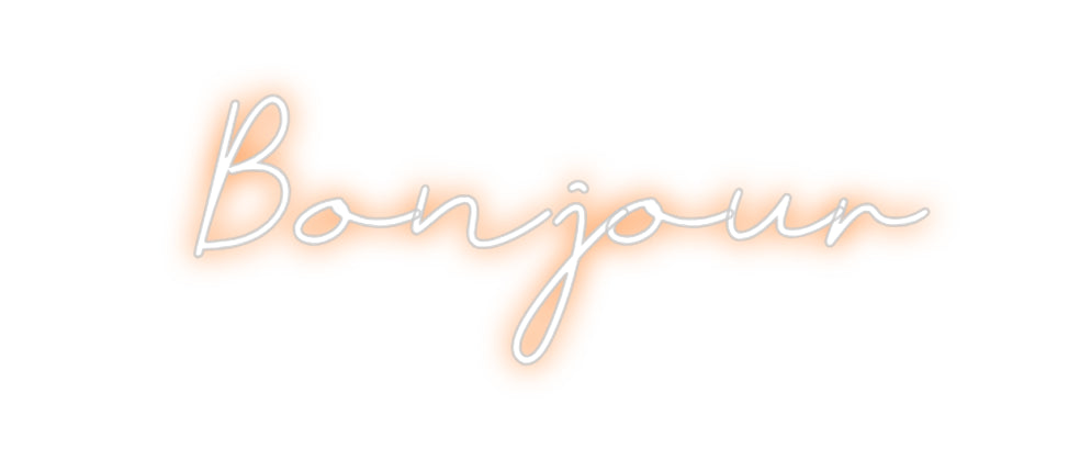 Néon personnalisé: Bonjour