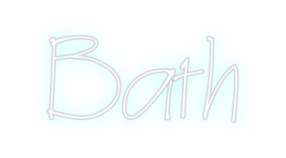 Néon personnalisé: Bath