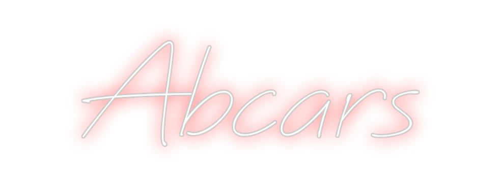 Néon personnalisé: Abcars