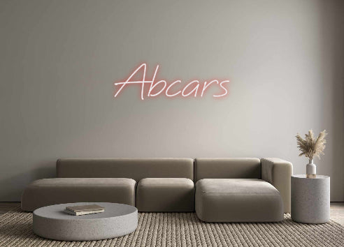 Néon personnalisé: Abcars