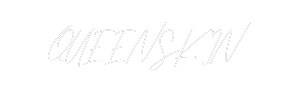 Néon personnalisé: QUEENSKIN