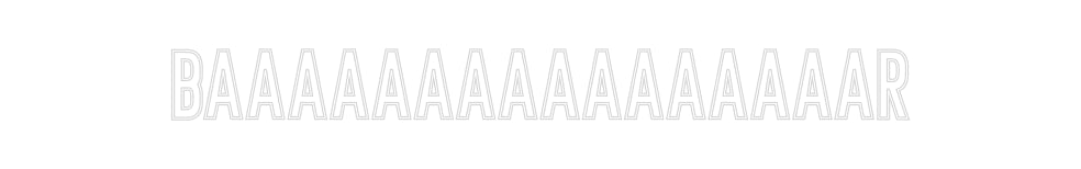 Néon personnalisé: BAAAAAAAAAAAa...