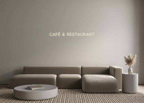 Néon personnalisé: CAFÉ & RESTAU...