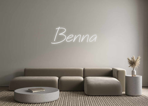 Néon personnalisé: Benna