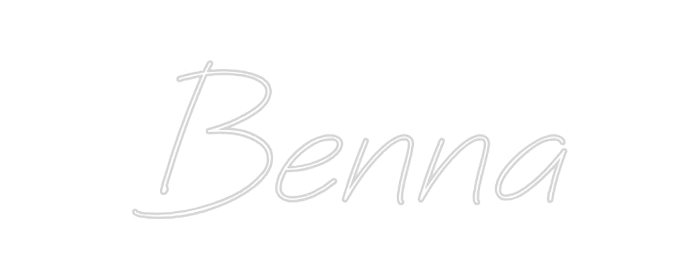 Néon personnalisé: Benna
