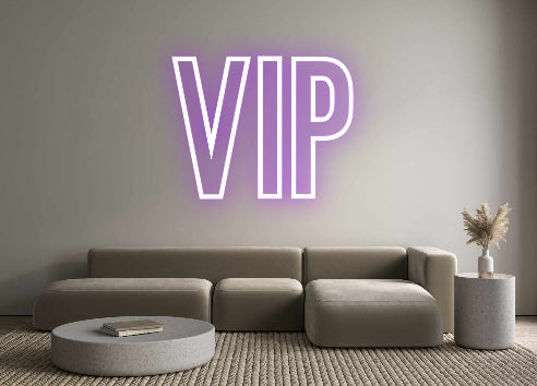 Néon personnalisé: VIP