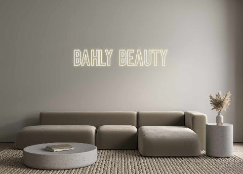 Néon personnalisé: Bahly Beauty