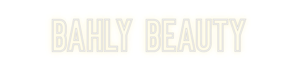 Néon personnalisé: Bahly Beauty
