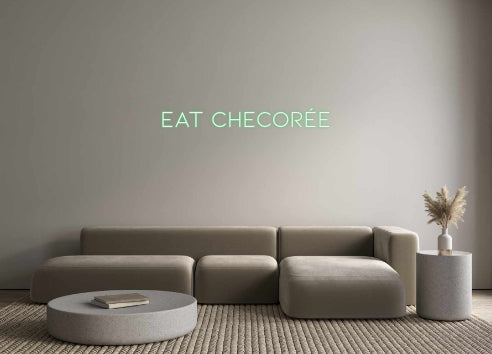 Néon personnalisé: EAT checorée