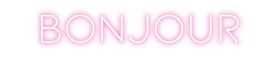 Néon personnalisé: Bonjour