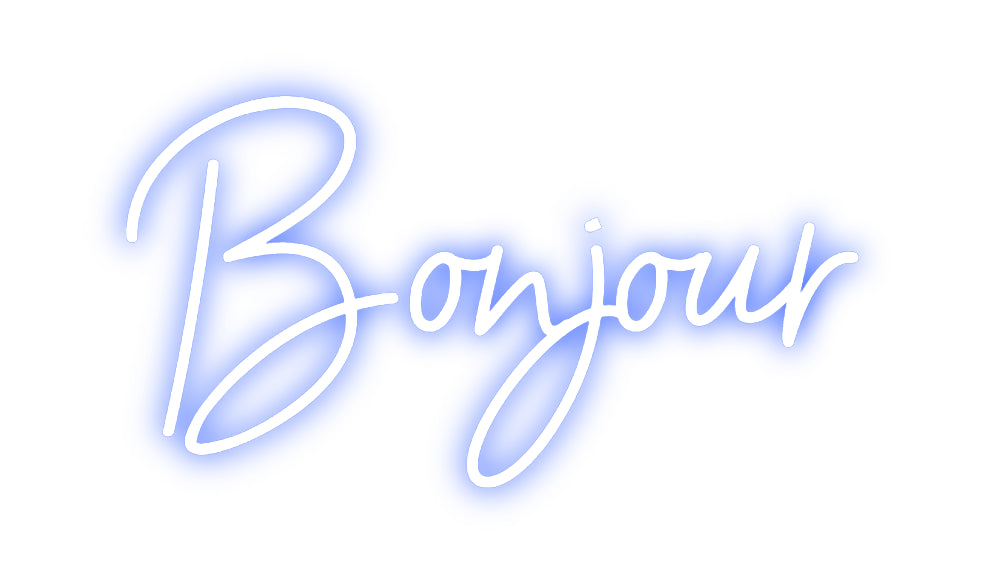Néon personnalisé: Bonjour