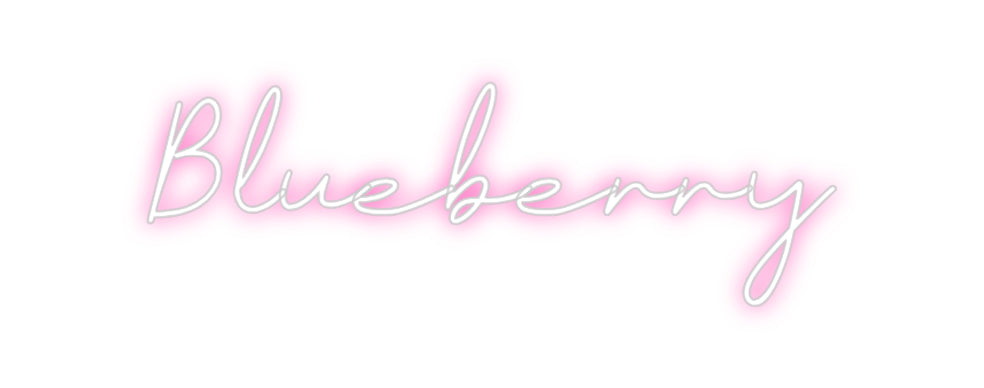 Néon personnalisé: Blueberry