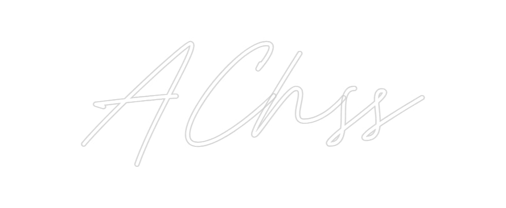 Néon personnalisé: AChss
