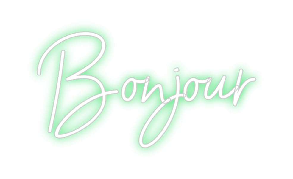 Néon personnalisé: Bonjour