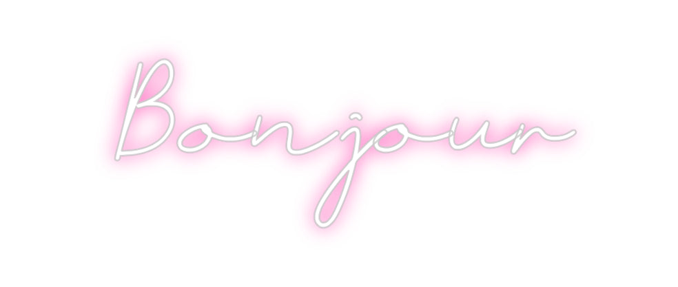 Néon personnalisé: Bonjour