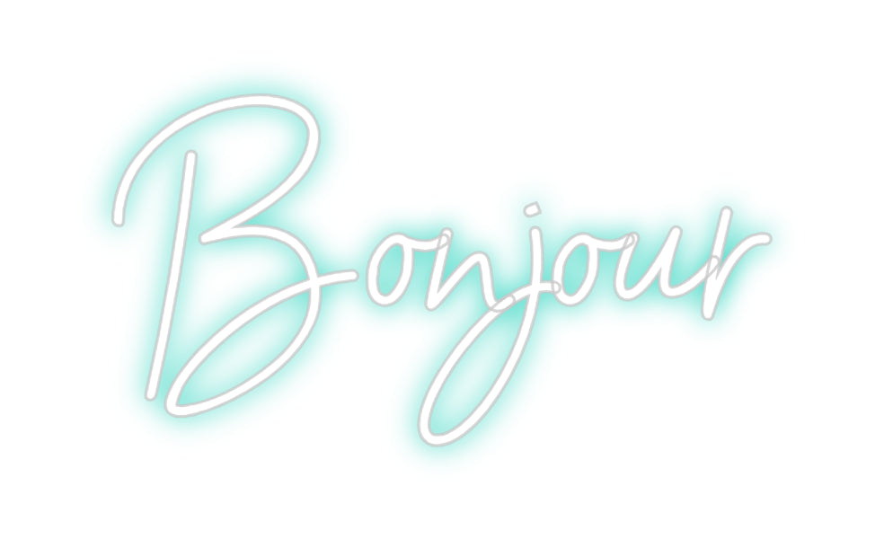 Néon personnalisé: Bonjour