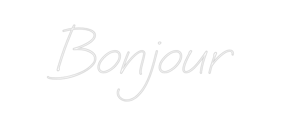 Néon personnalisé: Bonjour