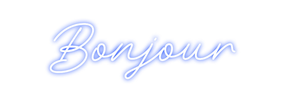 Néon personnalisé: Bonjour