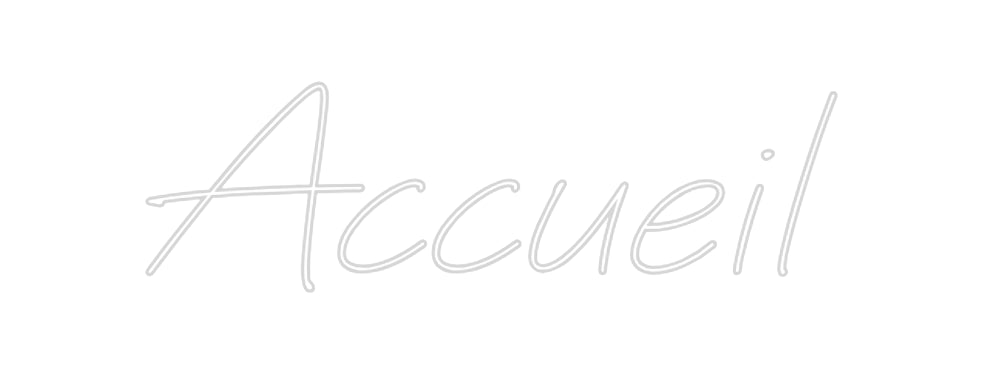 Néon personnalisé: Accueil