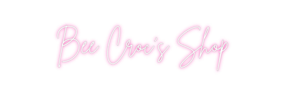 Néon personnalisé: Bee Croc’s Shop