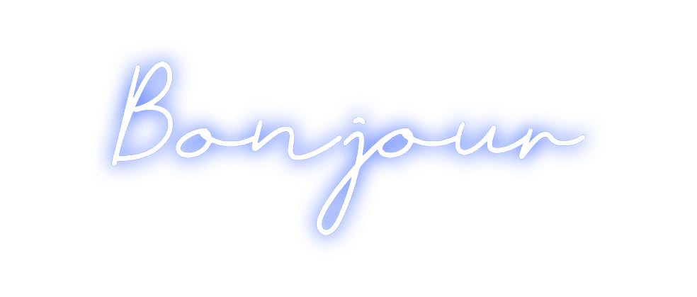 Néon personnalisé: Bonjour
