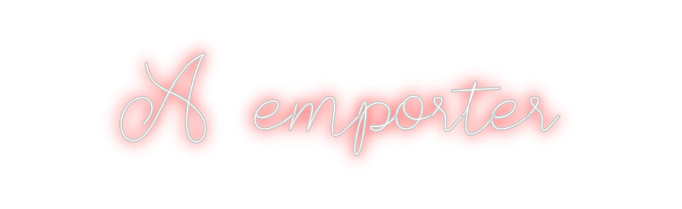 Néon personnalisé: À emporter