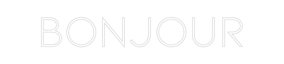 Néon personnalisé: Bonjour