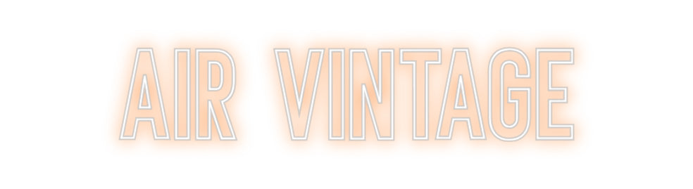 Néon personnalisé: air vintage