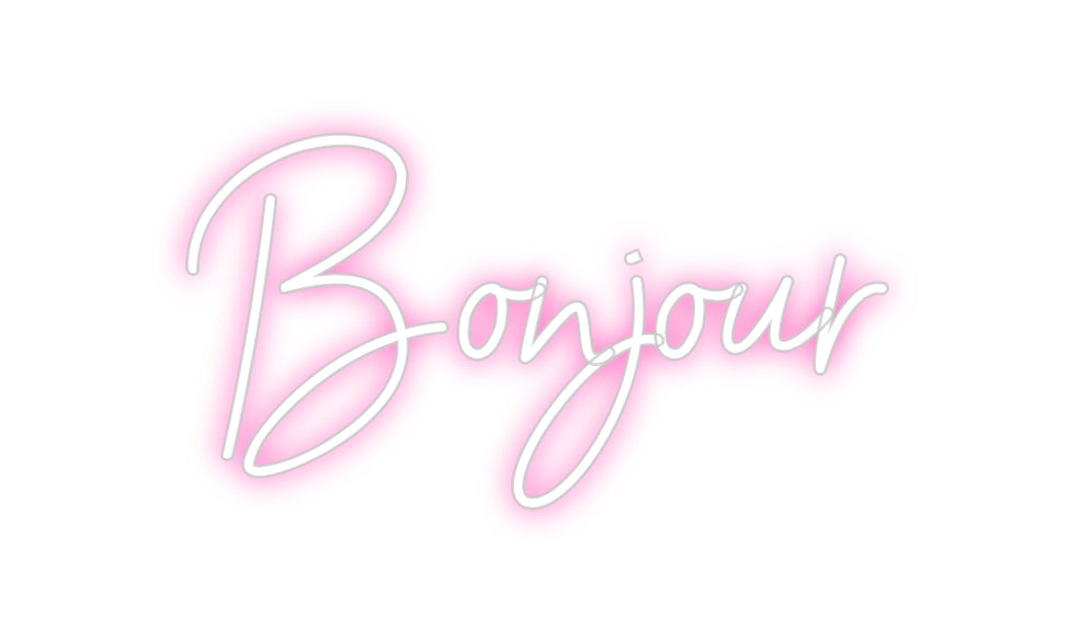 Néon personnalisé: Bonjour