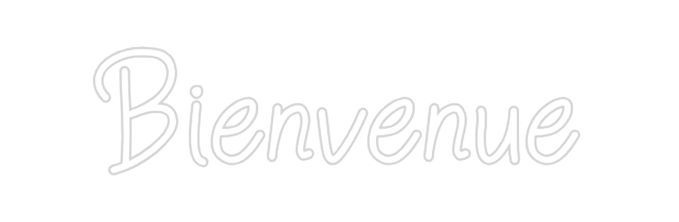 Néon personnalisé: Bienvenue