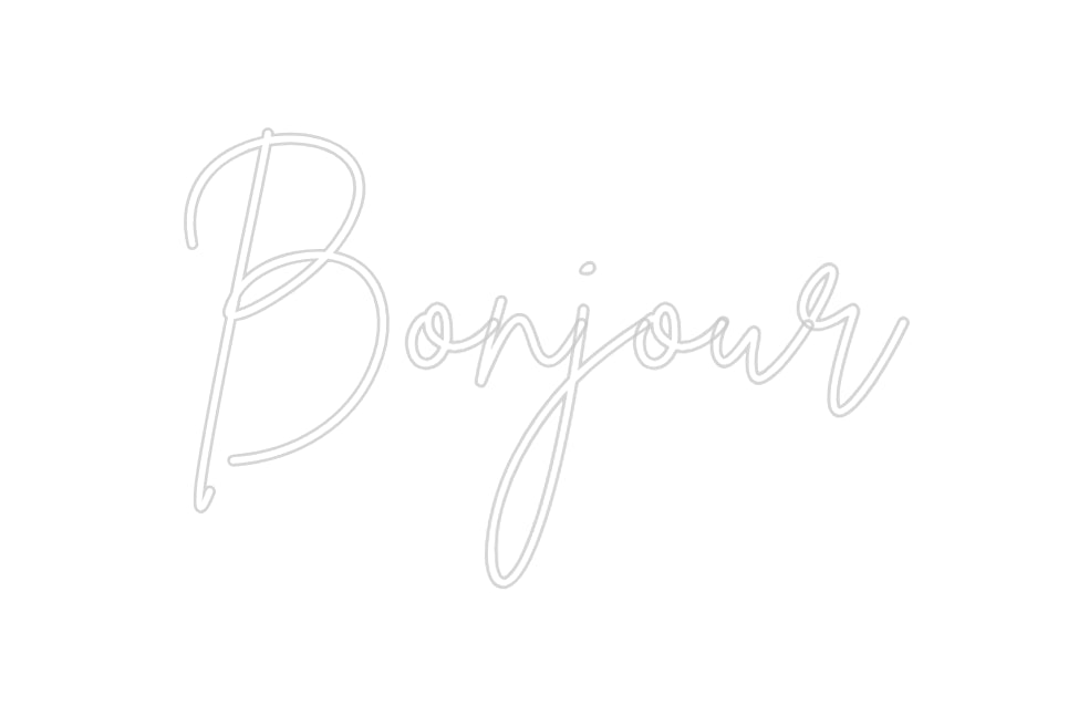 Néon personnalisé: Bonjour