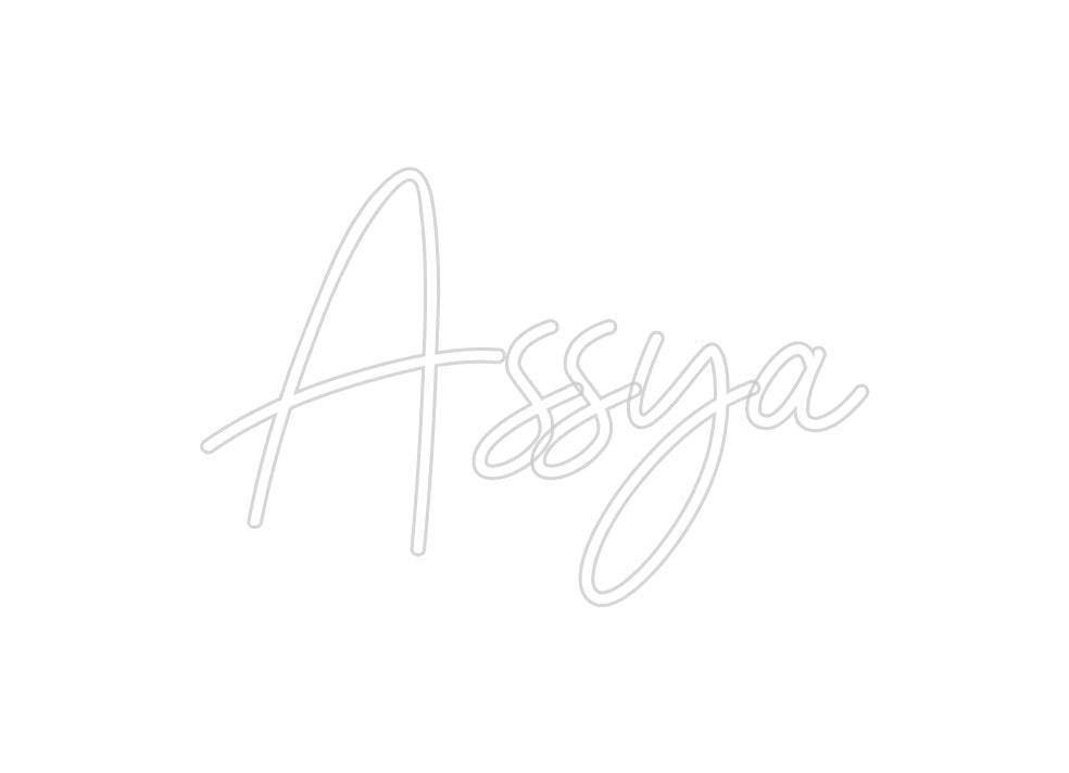 Néon personnalisé: Assya