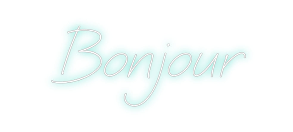 Néon personnalisé: Bonjour
