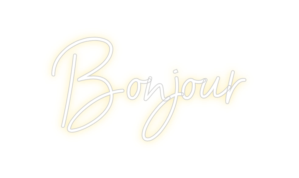 Néon personnalisé: Bonjour