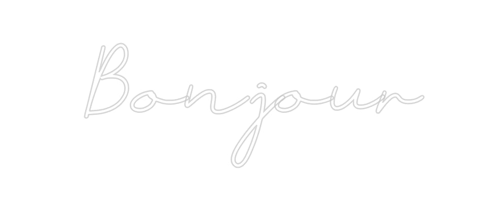 Néon personnalisé: Bonjour