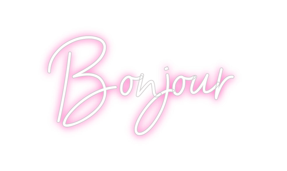 Néon personnalisé: Bonjour