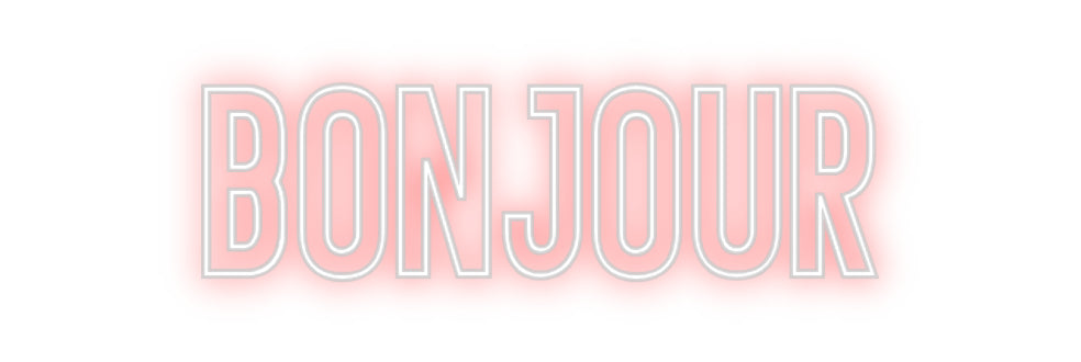 Néon personnalisé: Bonjour