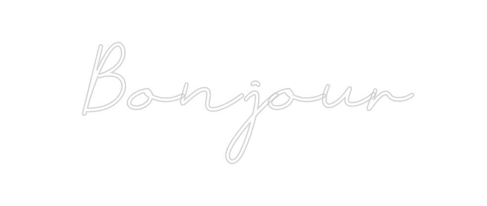 Néon personnalisé: Bonjour