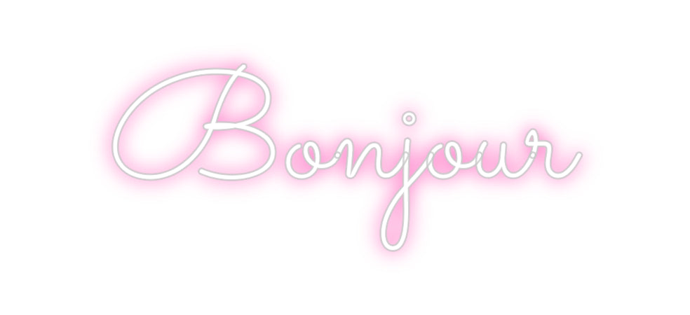 Néon personnalisé: Bonjour
