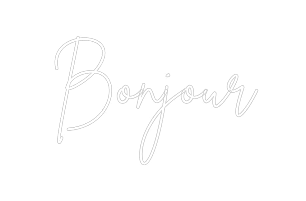 Néon personnalisé: Bonjour