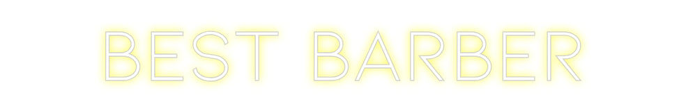 Néon personnalisé: Best Barber