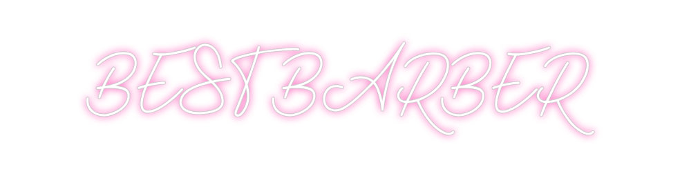 Néon personnalisé: BEST BARBER